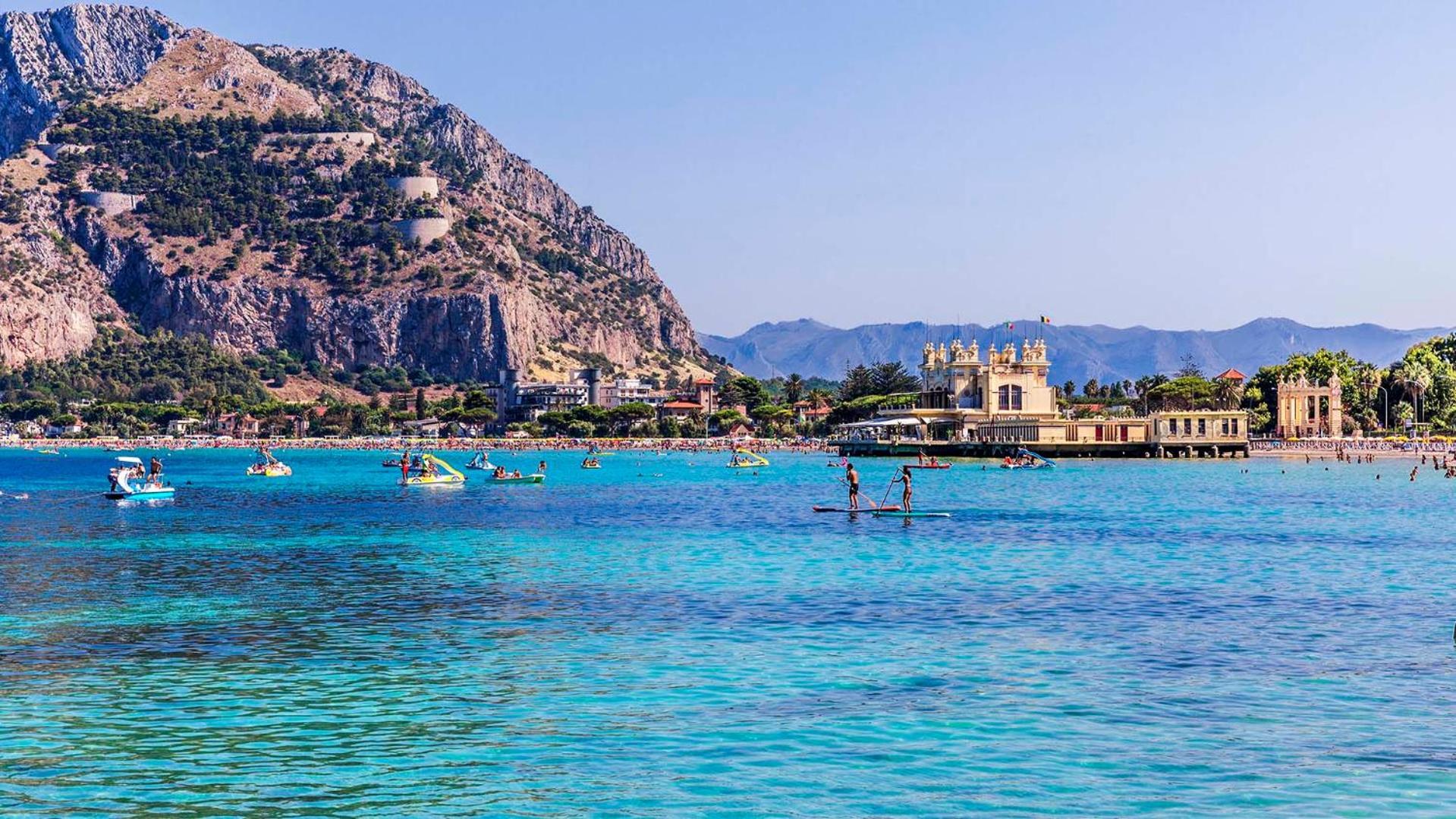 Appartamento Casa Mandorlo a Mondello Esterno foto